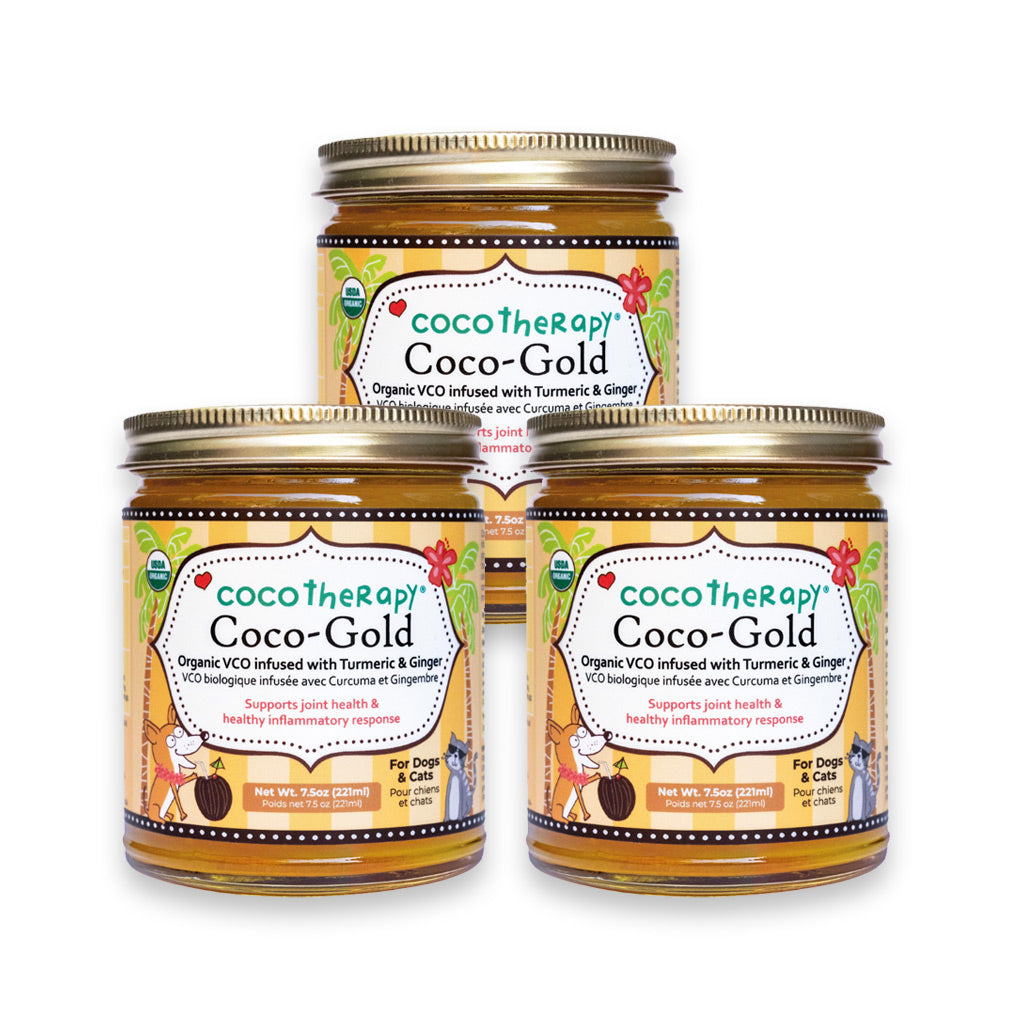 Coco-Gold (7.5oz) - USDA Certified Organic Coconut Oil infused with Organic Turmeric and Organic Ginger