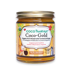 Coco-Gold (7.5oz) - USDA Certified Organic Coconut Oil infused with Organic Turmeric and Organic Ginger