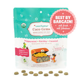 Coco-Gems Training Treats Peppermint + Parsley - Organic Training Treat for dogs - BEST BY BARGAIN! Still Fresh, Still Fabulous - Best By Date: 06/05/2025