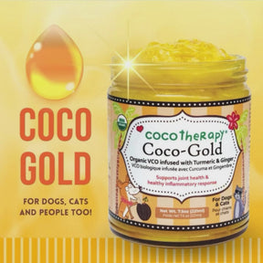 Coco-Gold (7.5oz) - USDA Certified Organic Coconut Oil infused with Organic Turmeric and Organic Ginger