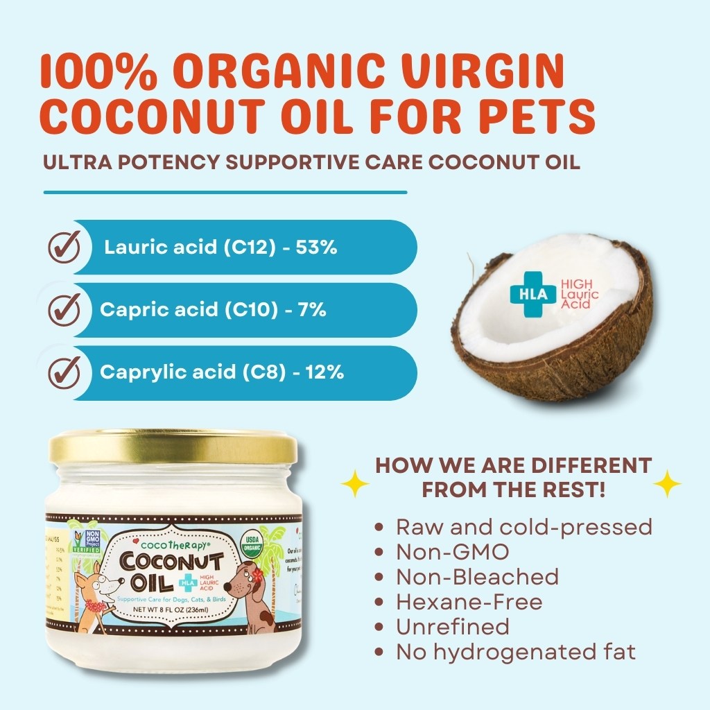Organic Virgin Coconut Oil Pure-Cold Pressed 6oz. for Skin & Hair